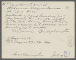 Alderman Haynes house. East side road leading from windmill north to Scuttle Hole Rd., north of A. Cook house, opp. 2nd road branching west, Hay Ground. Bridgehampton, Southampton