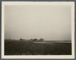 View of G. Hildreth house (1896) in the distance. Standing back in fields, north of Montauk Highway, west of N.O. Hedges Sag House. Bridgehampton, Southampton