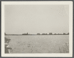 View of Town Pond (alias Lake Agawam) waterfront, showing houses. Southampton, Southampton