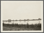 View of Town Pond (alias Lake Agawam) waterfront, showing houses. Southampton, Southampton