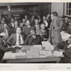 [Black] group meeting of the county land use planning committee in the schoolhouse in Yanceyville, Caswell County, North Carolina. J.E. Brown, leading farmer, elected chairman and also Negro member of Caswell County planning commission