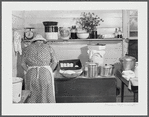 One of the Wilkins family making biscuits for dinner on cornshucking day at Mrs. Fred Wilkins' home near Tallyho, Granville County. North Carolina.