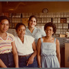 Photograph of Diana Lachatanere with Deborah Willis and two other Schomburg staff members