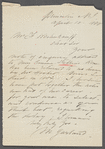 Mary Garland letter and biographical sketch of Emma Stebbins