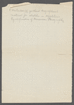 Mary Garland letter and biographical sketch of Emma Stebbins