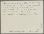 The Old Holly Hocks, alias Isaac Halsey house. West side Main St., north of Foster St., south of Toylsome Lane. Southampton, Southampton
