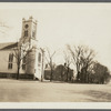 First Presbyterian Church. SE corner Main Street and Meeting House Lane. Lewis Hildreth house (1858, 1873) on right. Southampton, Southampton