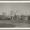 View of building. NE corner Main Street and Meeting House Lane. Rogers house on left. Southampton, Southampton