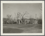 View of building. NE corner Main Street and Meeting House Lane. Rogers house on left. Southampton, Southampton