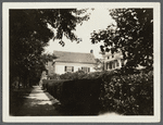 Former Presbyterian Church, later Methodist Episcopal (1844-1883) and Village Hall. East side Main St., north of Meeting House Lane. Now a store. Rogers house on right. Southampton, Southampton