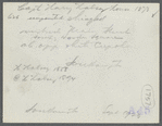 Capt. Harry Halsey house. SW corner Main Street and Bowden Square. Southampton, Southampton