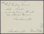 Chas. S. Halsey house. East side Main Street, opp. Bowden Square. Southampton, Southampton
