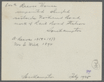 Reeve house. West side Main Street, north of railroad tracks. Southampton, Southampton