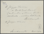 Jagger house; West side Main Street, north of railroad tracks, between Reeve and Bishop houses. Southampton, Southampton