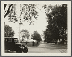 View of Monument Square and Town Pond, from Windmill Lane. Southampton, Southampton