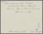 Southampton Hotel. East side Elm Street, south of railroad tracks. Southampton, Southampton