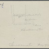 Stone bungelow. East of Elm Street, on street north of Montauk Highway (Hampton Road). (Sketch of location on back.) Southampton, Southampton