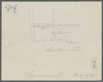 Stone bungelow. East of Elm Street, on street north of Montauk Highway (Hampton Road). (Sketch of location on back.) Southampton, Southampton