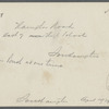 House. Hampton Road, east of High School. Mrs. Bush at one time. Southampton, Southampton