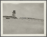 View of lookout tower at U.S. Coast Guard Southampton Station. Southampton, Southampton