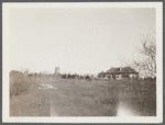 View of windmill and Arthur B. Claflin house, called "Hoethemere." North of Shinnecock Road. Shinnecock Hills, Southampton