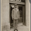 Bank Guard standing outside the Dunbar Bank 