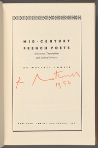 Mid-century French poets 