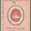 "There's nothing sweeter than a girl" greeting card
