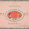"There's nothing sweeter than a girl" greeting card