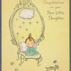 "Congratulations on your New Little Daughter" greeting card