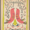 "Congratulations" greeting card with multiple signatures