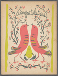 "Congratulations" greeting card with multiple signatures