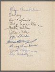 "Congratulations" greeting card with multiple signatures