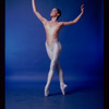 Studio publicity photograph of American Ballet Theatre dancer Lisa Lockwood performing Voluntaries by Glen Tetley