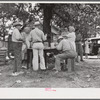 PTA of Prospect Hill, Caswell County serving and selling Brunswick stew dinner in Mebane, North Carolina on opening day of tobacco market, to raise money for a new gymnasium for the Prospect Hill consolidated school in Caswell County, North Carolina.