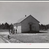 Williamson School, one-room school in Blanch, Caswell County, North Carolina. There were twenty children enrolled, only eight present, busy tobacco season.