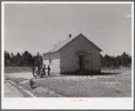 Williamson School, one-room school in Blanch, Caswell County, North Carolina. There were twenty children enrolled, only eight present, busy tobacco season.