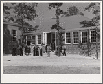 New vocational and agricultural, physical education building dedicated by Governor Hoey at Anderson consolidated school. Caswell County, North Carolina.