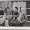 Rotary Club dinner and meeting in Yanceyville. Caswell County, North Carolina.