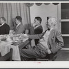 Rotary Club dinner and meeting in Yanceyville. Caswell County, North Carolina.
