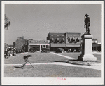 Confederate monument and cannon on square in Yanceyville. Caswell County, North Carolina.