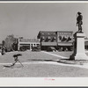 Confederate monument and cannon on square in Yanceyville. Caswell County, North Carolina.