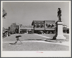 Confederate monument and cannon on square in Yanceyville. Caswell County, North Carolina.