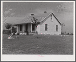 The W.H. Willis' home which they built themselves with a tenant purchase loan and the ground improvement and planting and landscaping they did on a work grant. Near Yanceyville, Caswell County, North Carolina.