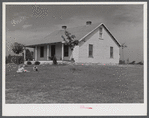 The W.H. Willis' home which they built themselves with a tenant purchase loan and the ground improvement and planting and landscaping they did on a work grant. Near Yanceyville, Caswell County, North Carolina.