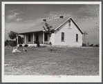 The W.H. Willis' home which they built themselves with a tenant purchase loan and the ground improvement and planting and landscaping they did on a work grant. Near Yanceyville, Caswell County, North Carolina.