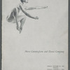 Program for a 1954 performance of Merce Cunningham and Dance Company