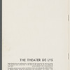 Program for a 1954 performance of Merce Cunningham and Dance Company