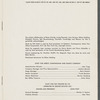 Program for a 1954 performance of Merce Cunningham and Dance Company