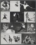 Program insert with photographs of the Merce Cunningham Dance Company